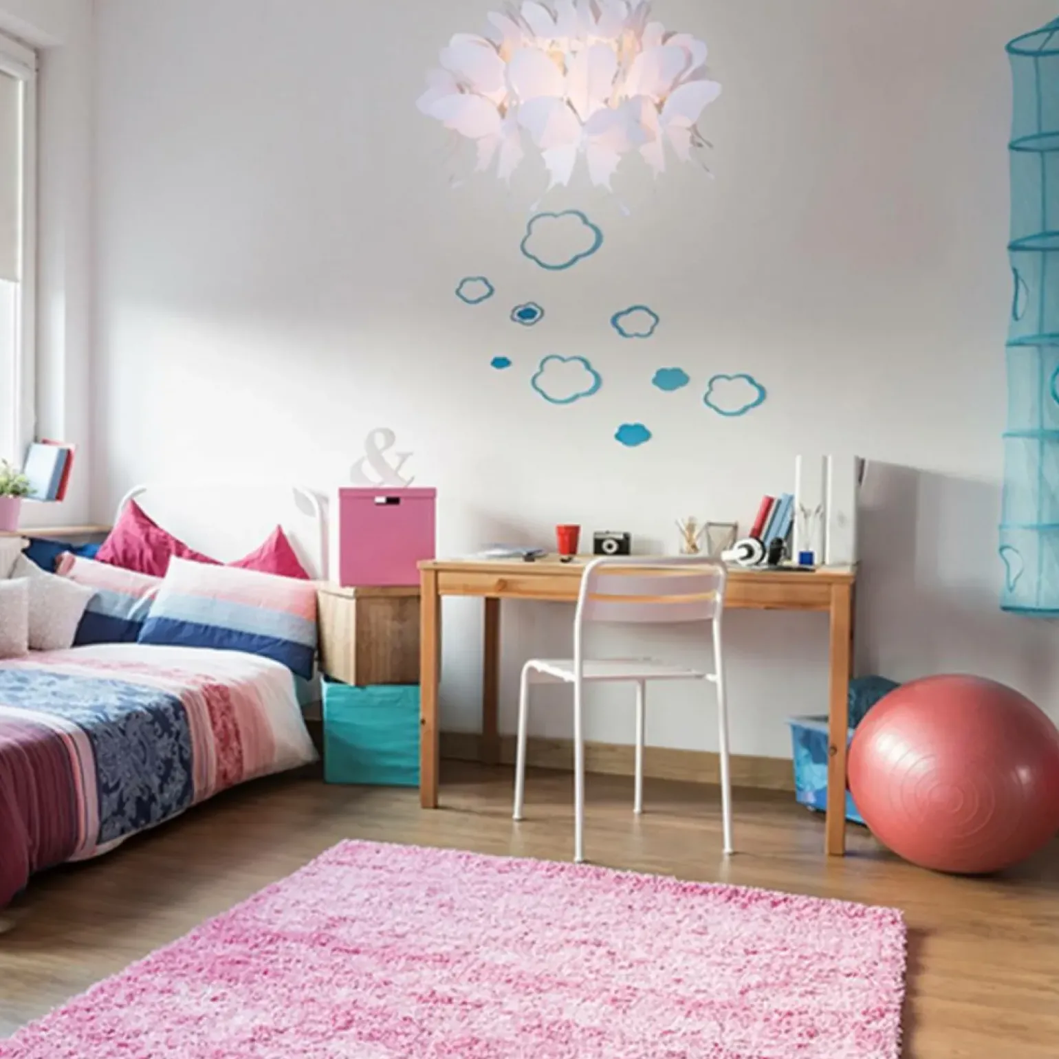 Flash Sale Lampa z motylkami LP-MD088-3439A/1P RÓŻOWY FARFALLA | Kaja Oświetlenie Żyrandole Nowoczesne