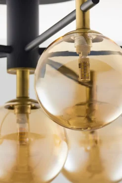 Best Lampa z okrągłymi kloszami JUP 2033 FIG 6 CZ/MS BU FIGARO | Kaja Żyrandole Nowoczesne