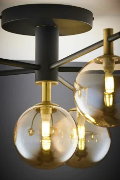 Best Lampa z okrągłymi kloszami JUP 2033 FIG 6 CZ/MS BU FIGARO | Kaja Żyrandole Nowoczesne