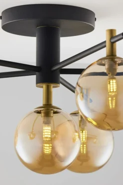 Best Lampa z okrągłymi kloszami JUP 2033 FIG 6 CZ/MS BU FIGARO | Kaja Żyrandole Nowoczesne