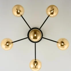 Best Lampa z okrągłymi kloszami JUP 2033 FIG 6 CZ/MS BU FIGARO | Kaja Żyrandole Nowoczesne