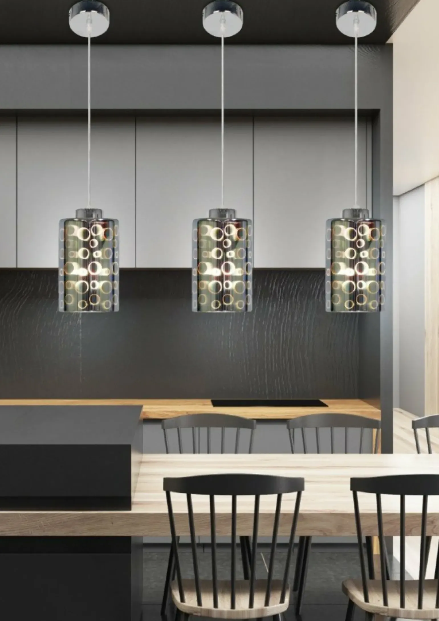 Sklep Kaja Lampa z ozdobnym, owanym kloszem 31-57686 NOCTURNO | Kaja