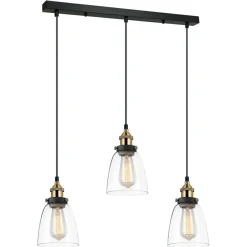 Best Lampa z przezroczystymi kloszami MDM-2563/3 GD+CL FRANCIS | Kaja Żyrandole Nowoczesne