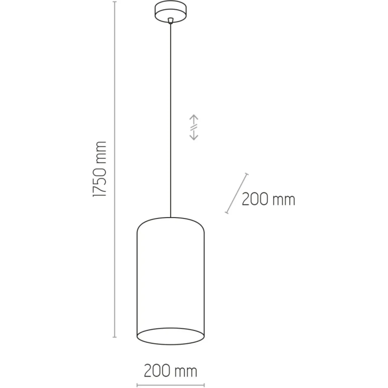 Best Lampa z wąskim, welurowym abażurem TK 6120 TERCINO | Kaja Oświetlenie Żyrandole Nowoczesne