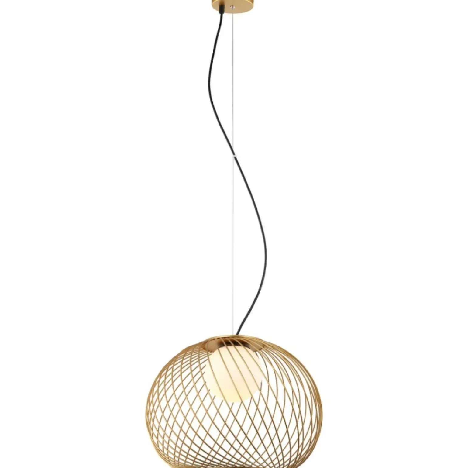 Best Sale Lampa ze złotym koszykiem i kloszem MDM-3842-1 GD CLARISA | Kaja Żyrandole Nowoczesne