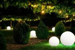 Sklep Kaja Lampa zewnętrzna dekoracyjna biała kula 6976 CUMULUS | Kaja