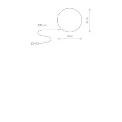 Sklep Kaja Lampa zewnętrzna dekoracyjna biała kula 6976 CUMULUS | Kaja