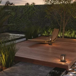 Sklep Kaja Lampa zewnętrzna stojąca, czarny kolor O452FL-01GF z serii CELL