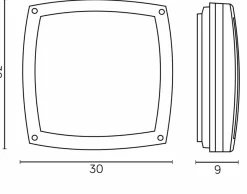 Sklep Kaja Lampa zewnętrzna, sufitowa i kinkiet, na E27 91022-AL z serii NEX | Kaja Oświetl