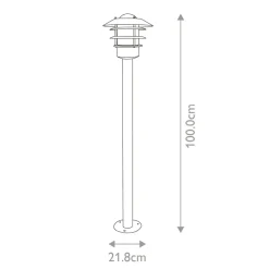 Sklep Kaja Lampa zewnętrzna, wysokość 1m HELSINGOR-BOL-SL z serii HELSINGOR