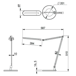 Sklep Kaja Lampka biurkowa K-BL1221 z serii ALETTE | Kaja Oświetlenie