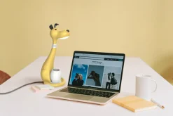 Dzieci Sklep Kaja Lampka biurkowa LED dla ucznia K-BL1607 ŻÓŁTY PIESEK | Kaja