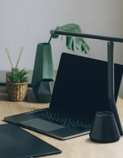 Sklep Kaja Lampka biurkowa LED z organizerem K-BL1066 CZARNY KIKI | Kaja