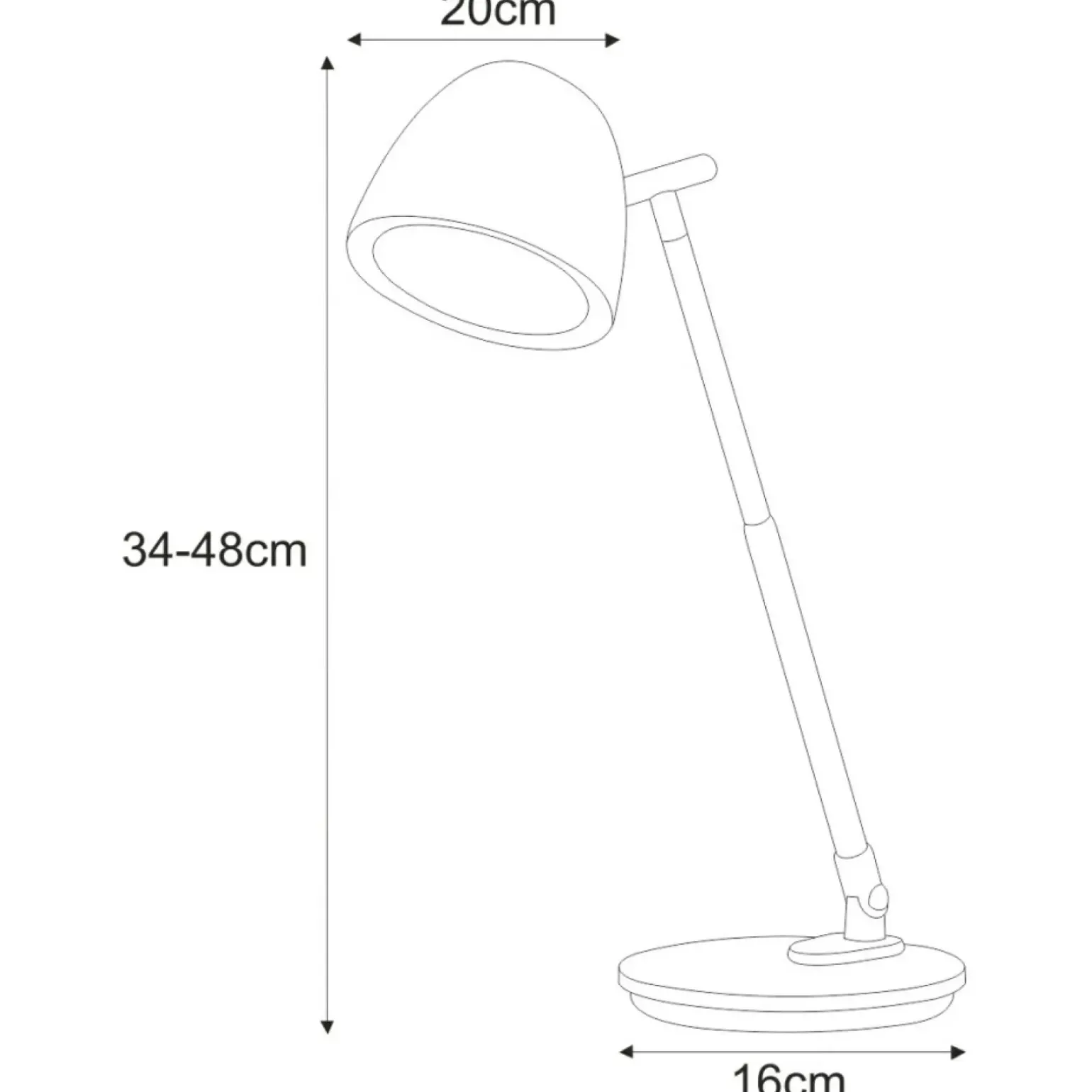 Sklep Kaja Lampka biurkowa z funkcją ściemniania K-BL1528 GRAFIT z serii LOLEK