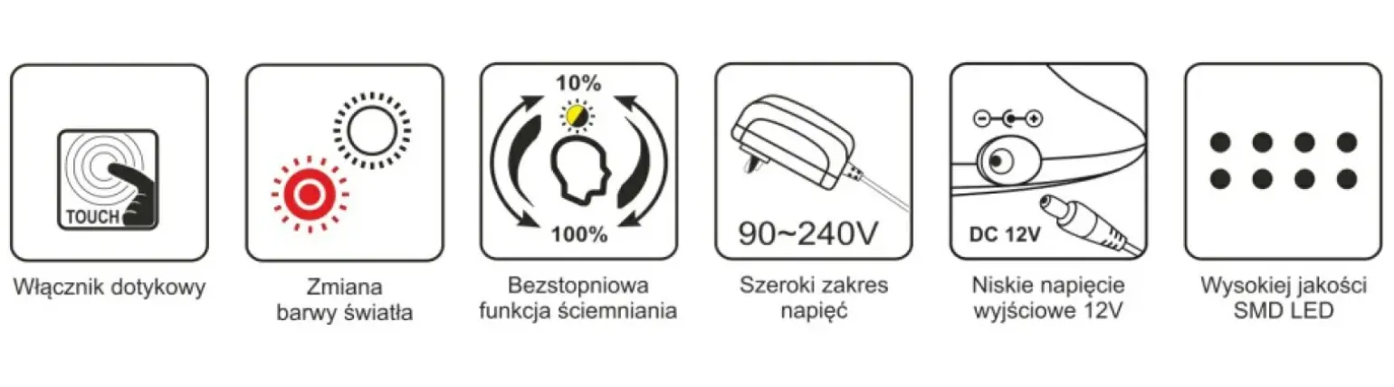 Sklep Kaja Lampka biurkowa z funkcją ściemniania K-BL1528 GRAFIT z serii LOLEK