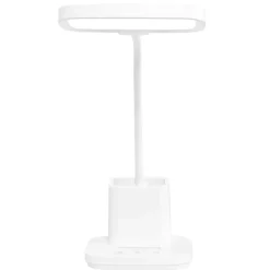 Sklep Kaja Lampka biurkowa z pojemnikiem na długopisy K-BL1301 BIAŁY z serii TOLA
