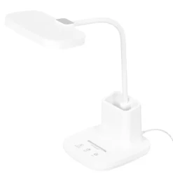 Sklep Kaja Lampka biurkowa z pojemnikiem na długopisy K-BL1301 BIAŁY z serii TOLA