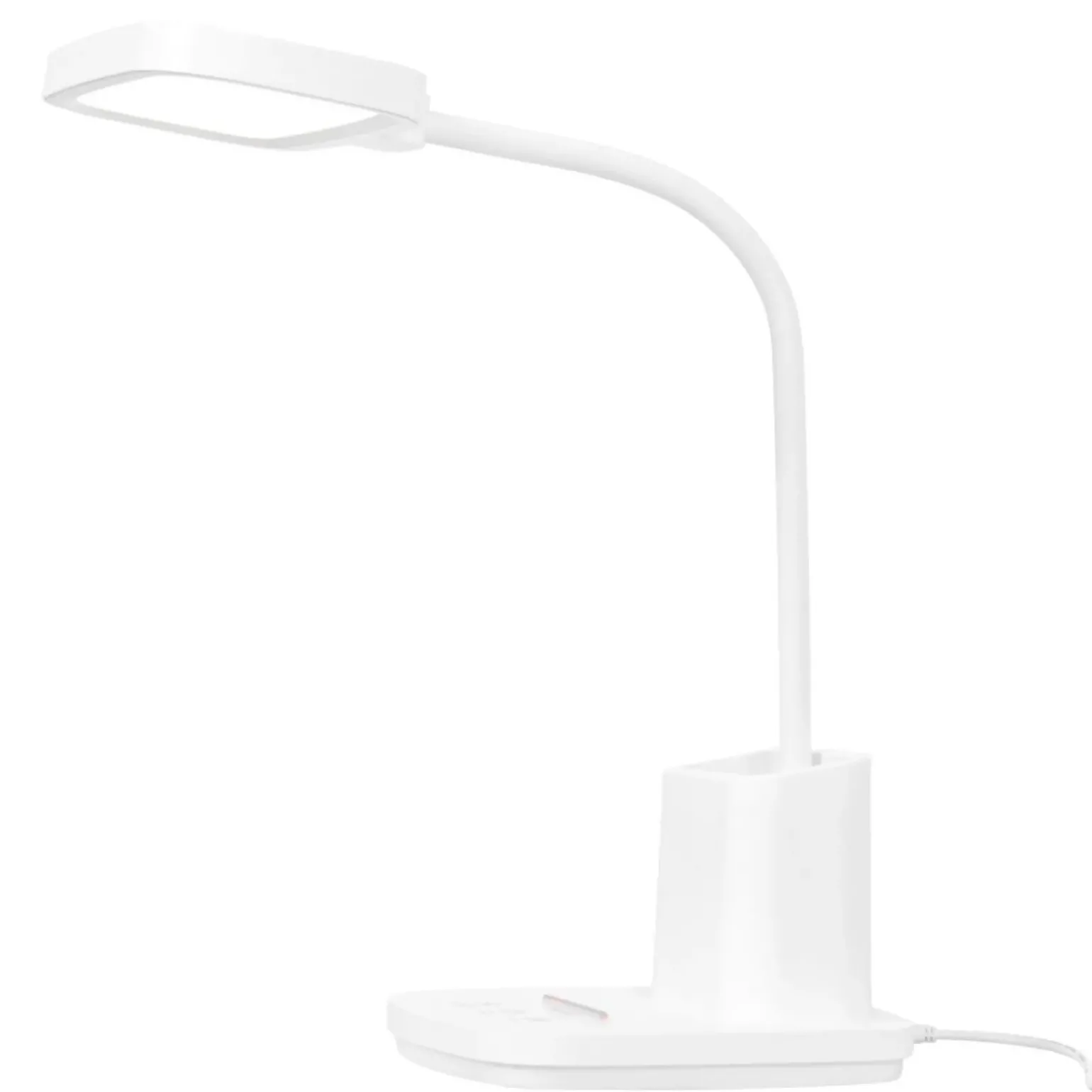 Sklep Kaja Lampka biurkowa z pojemnikiem na długopisy K-BL1301 BIAŁY z serii TOLA