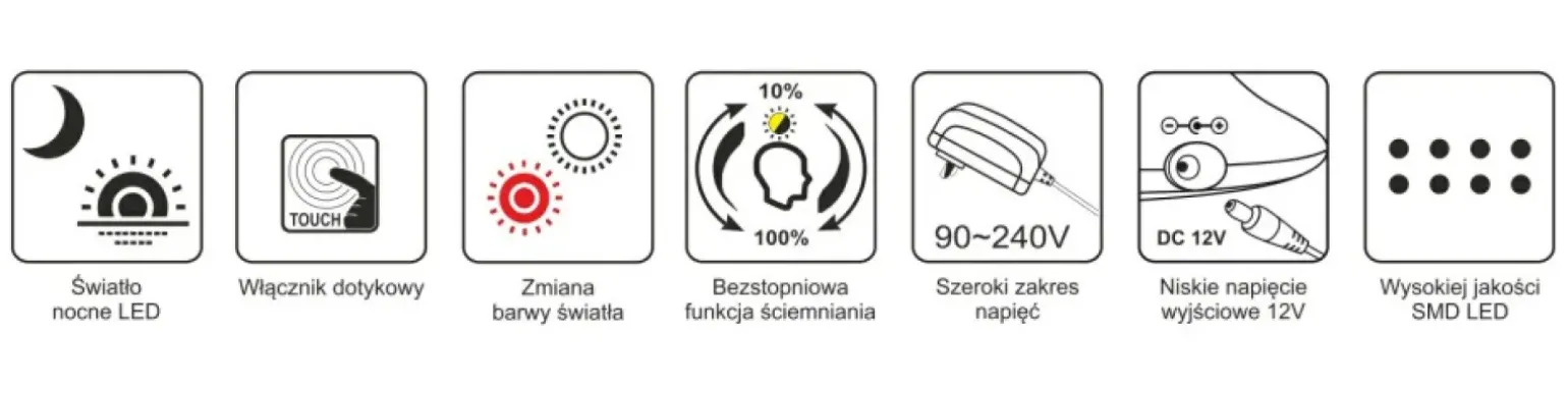 Sklep Kaja Lampka biurkowa z pojemnikiem na długopisy K-BL1301 BIAŁY z serii TOLA