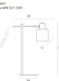 Sklep Kaja Lampka biurkowa z regulowanym ramieniem MX T0025 BLACK | Kaja