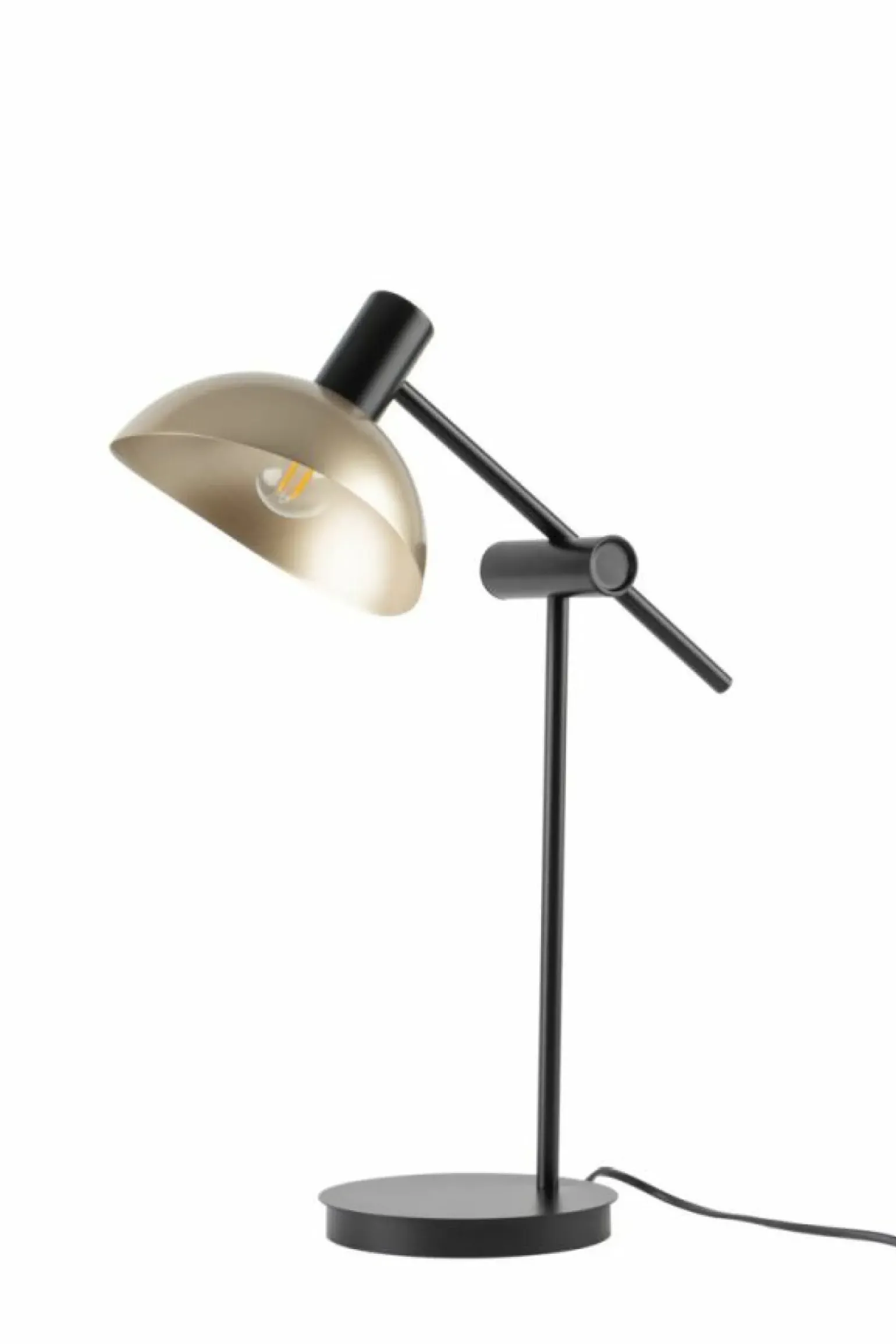 Sklep Kaja Lampka biurkowa ze złotym kloszem SIG 50357 ARTIS | Kaja Oświetlenie