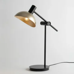 Sklep Kaja Lampka biurkowa ze złotym kloszem SIG 50357 ARTIS | Kaja Oświetlenie