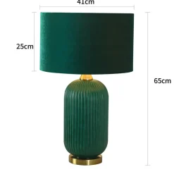 Sklep Kaja Lampka do sypialni glamour LP-1515/1T BIG GREEN TAMIZA | Kaja