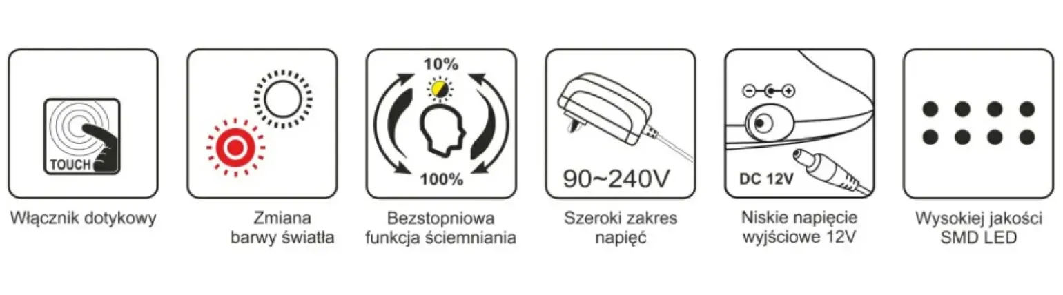 Sklep Kaja Lampka LED ze zmienną barwą K-BL1072 MIDA | Kaja Oświetlenie