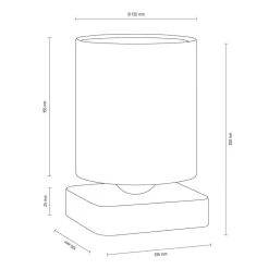 Sklep Kaja Lampka na drewnianej postawie, na szafkę nocną 7522174 JENTA | Kaja
