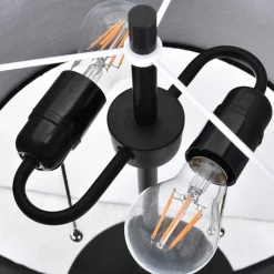 Sklep Kaja Lampka na szafkę nocną ze sznurkami LP-0304/2T BK FOGO | Kaja