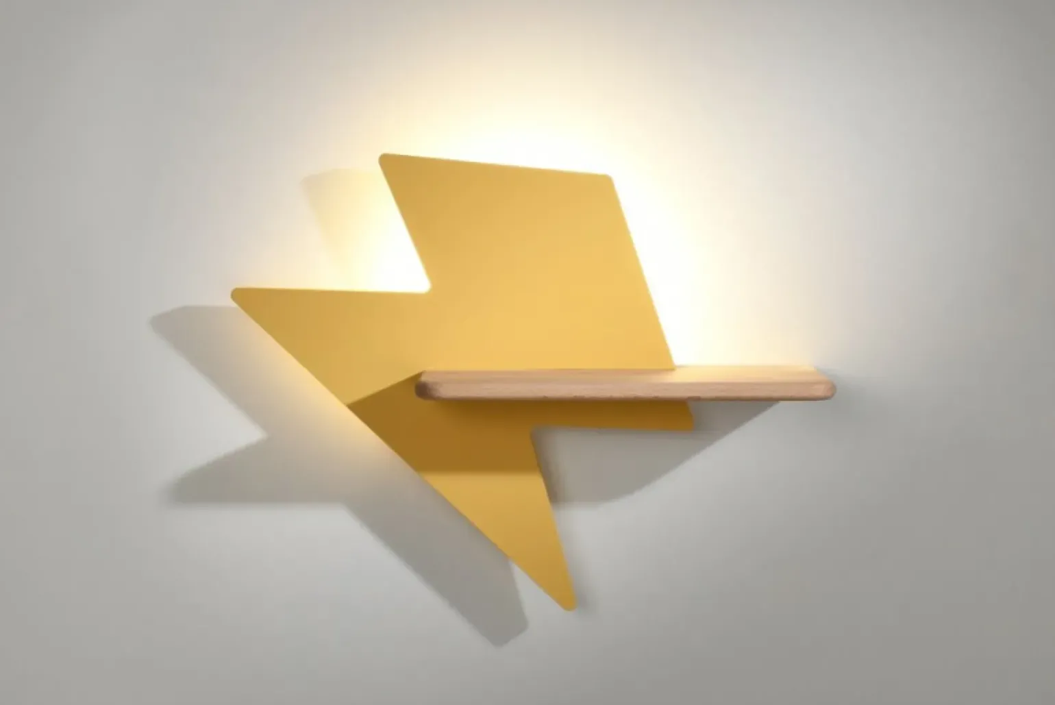 Sklep Kaja Lampka nocna LED kinkiet z półeczką 21-19547 LIGHTNING | Kaja