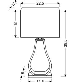 Sklep Kaja Lampka nocna na betonowej podstawie 41-79992 FEMO | Kaja Oświetlenie