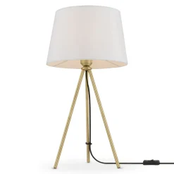 Sklep Kaja Lampka nocna, stołowa z białym abażurem Z016TL-01BS z serii SANDY