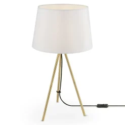 Sklep Kaja Lampka nocna, stołowa z białym abażurem Z016TL-01BS z serii SANDY