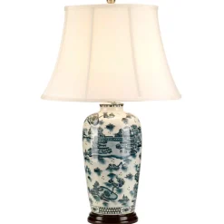 Sklep Kaja Lampka nocna z abażurem BLUE-TRAD-WP-TL z serii BLUE TRADITIONAL