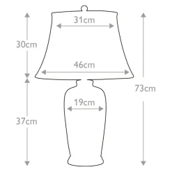 Sklep Kaja Lampka nocna z abażurem BLUE-TRAD-WP-TL z serii BLUE TRADITIONAL