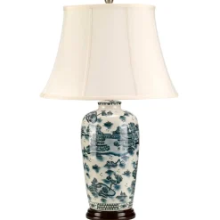 Sklep Kaja Lampka nocna z abażurem BLUE-TRAD-WP-TL z serii BLUE TRADITIONAL