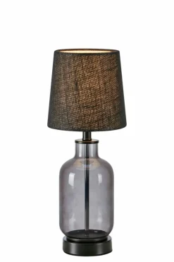 Sklep Kaja Lampka nocna z dymioną, szklaną podstawą 108695 COSTERO | Kaja