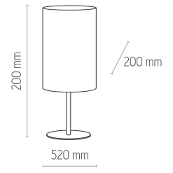 Sklep Kaja Lampka nocna z musztardowym abażurem TK 5534 TERCINO | Kaja