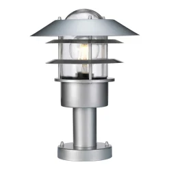 Sklep Kaja Lampka ogrodowa, srebrna 1xE27 HELSINGOR-PED z serii HELSINGOR