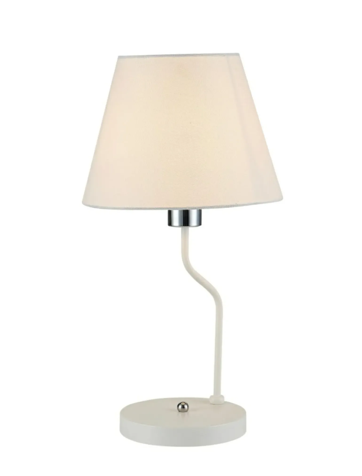 Sklep Kaja Lampka stołowa biała z abażurem LEDEA 50501101 YORK | Kaja Oświetlenie