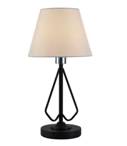 Sklep Kaja Lampka stołowa czarna z abażurem LEDEA 50501089 MORLEY | Kaja