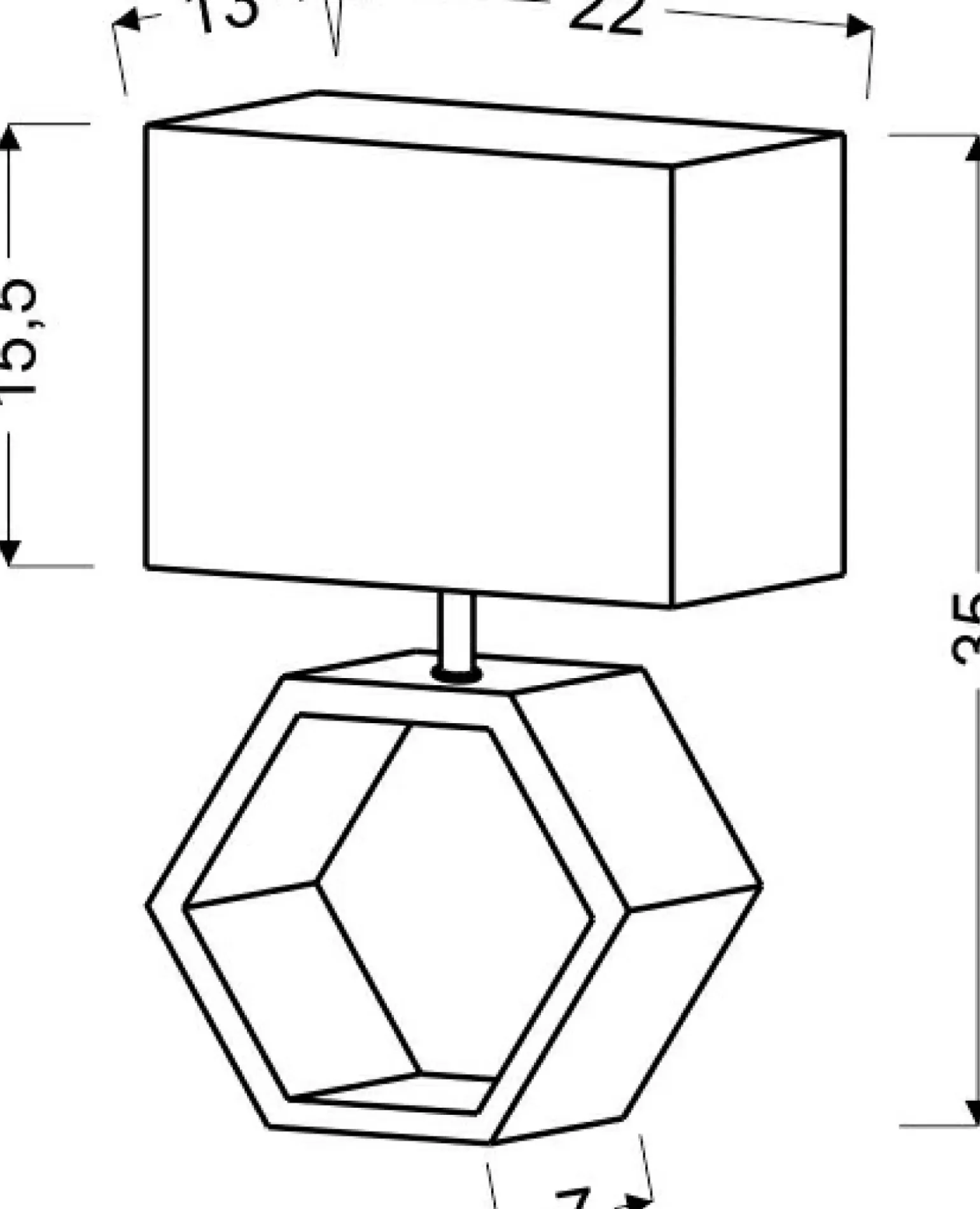 Sklep Kaja Lampka stołowa na gipsowej podstawie 41-68552 VIDAL | Kaja Oświetlenie