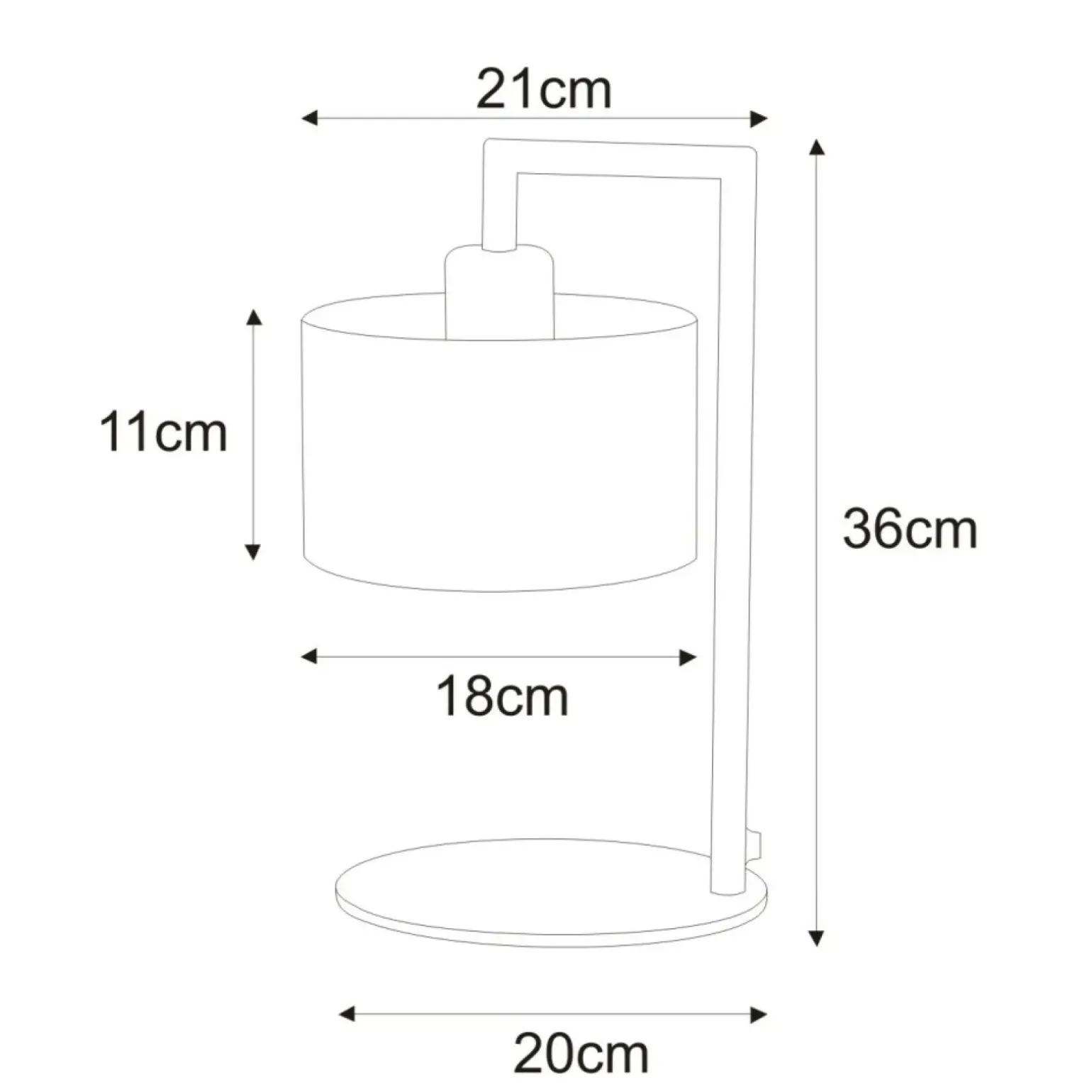 Sklep Kaja Lampka stołowa na prostej podstawie K-4332 SIMONE WHITE | Kaja