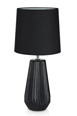 Sklep Kaja Lampka stołowa w kolorze czarnym z abażurem 106624 | Kaja Oświetlenie