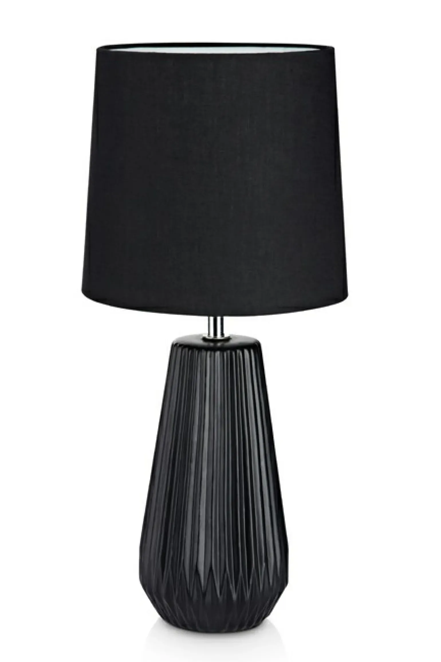 Sklep Kaja Lampka stołowa w kolorze czarnym z abażurem 106624 | Kaja Oświetlenie