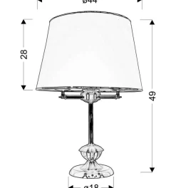 Sklep Kaja Lampka stołowa w kolorze patynowym 41-99436 GRAND | Kaja Oświetlenie