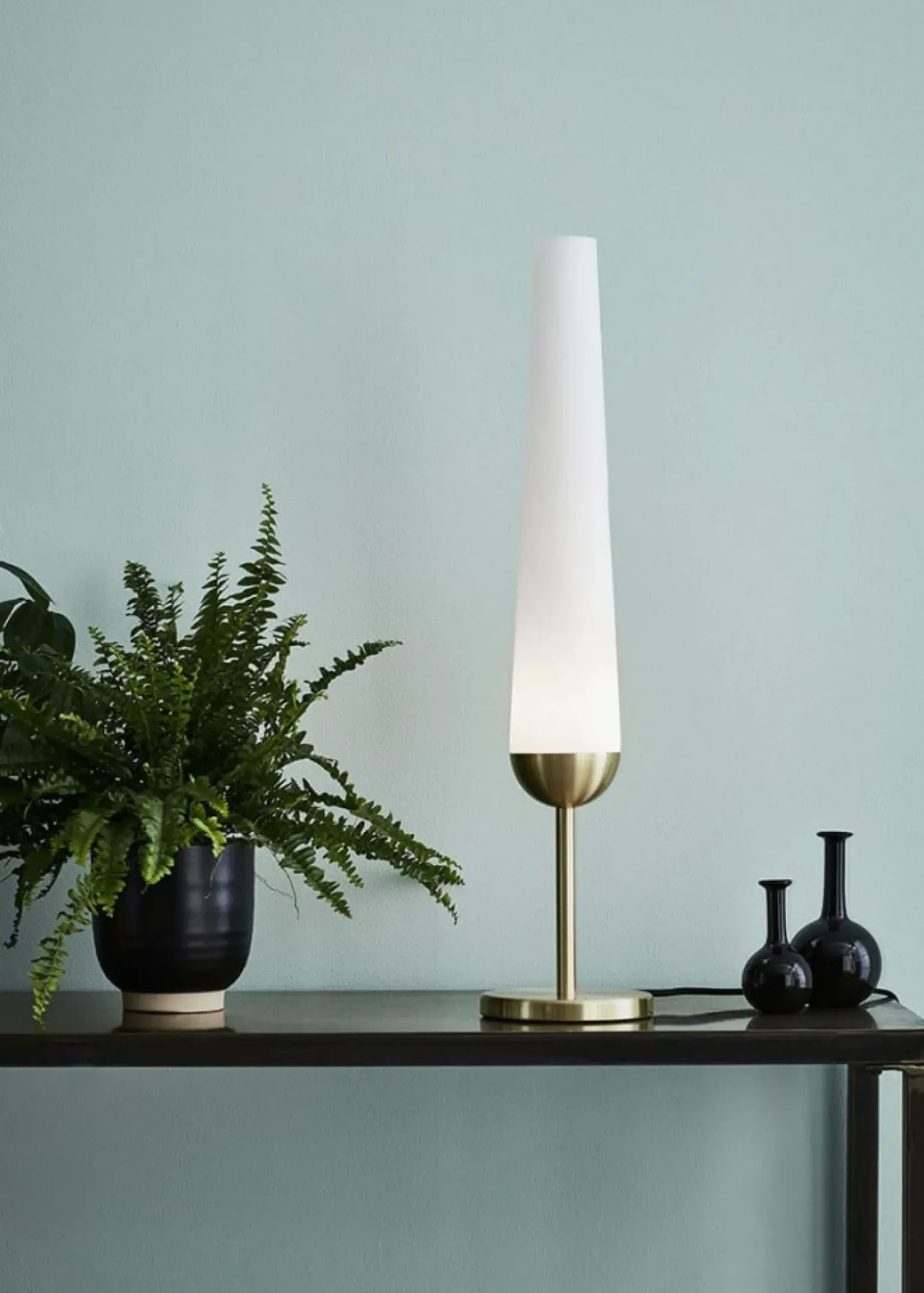 Sklep Kaja Lampka stołowa w kolorze szczotkowanego złota 107904 | Kaja