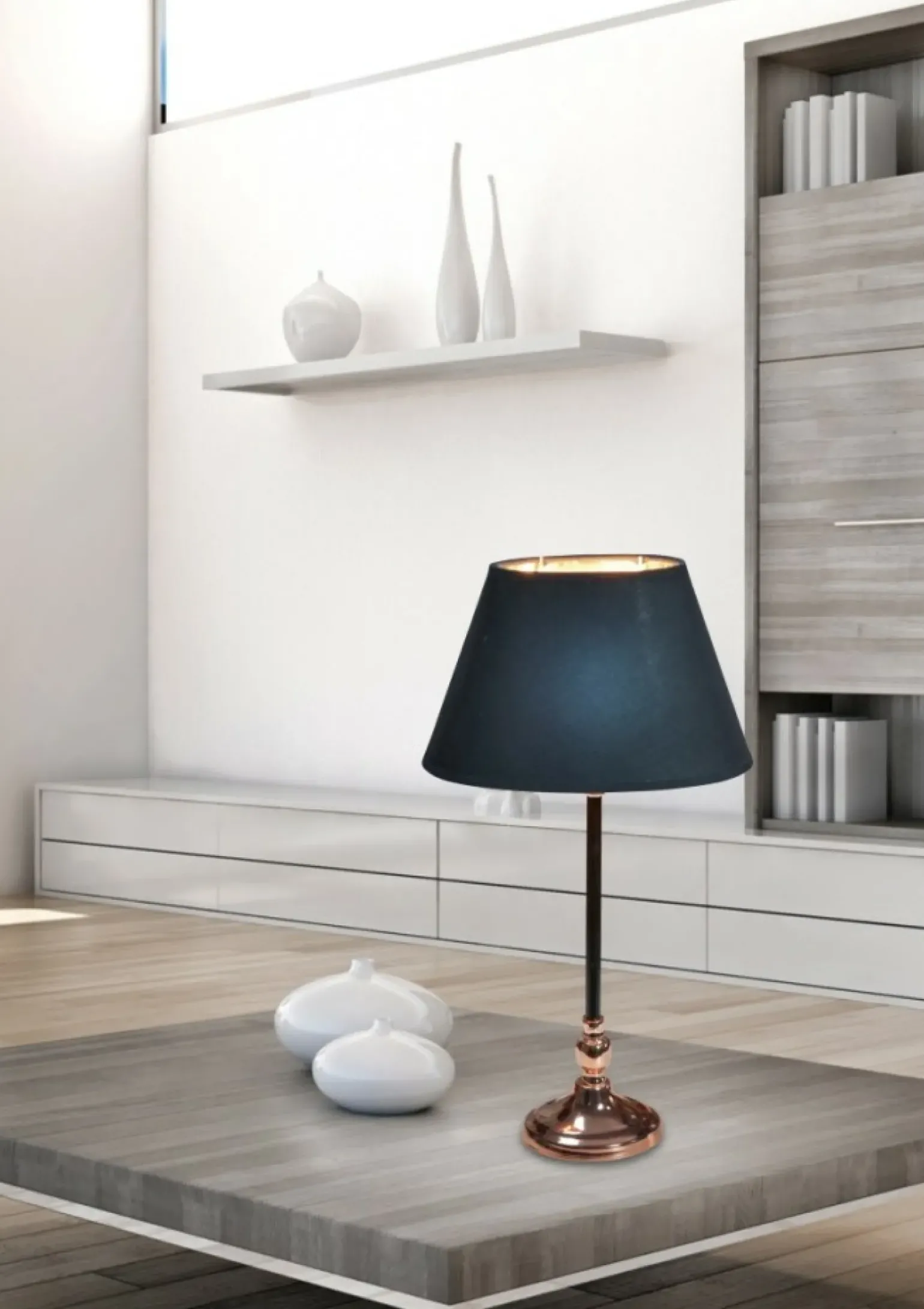 Sklep Kaja Lampka stołowa w stylu dark glamour 41-38821 NOE | Kaja Oświetlenie