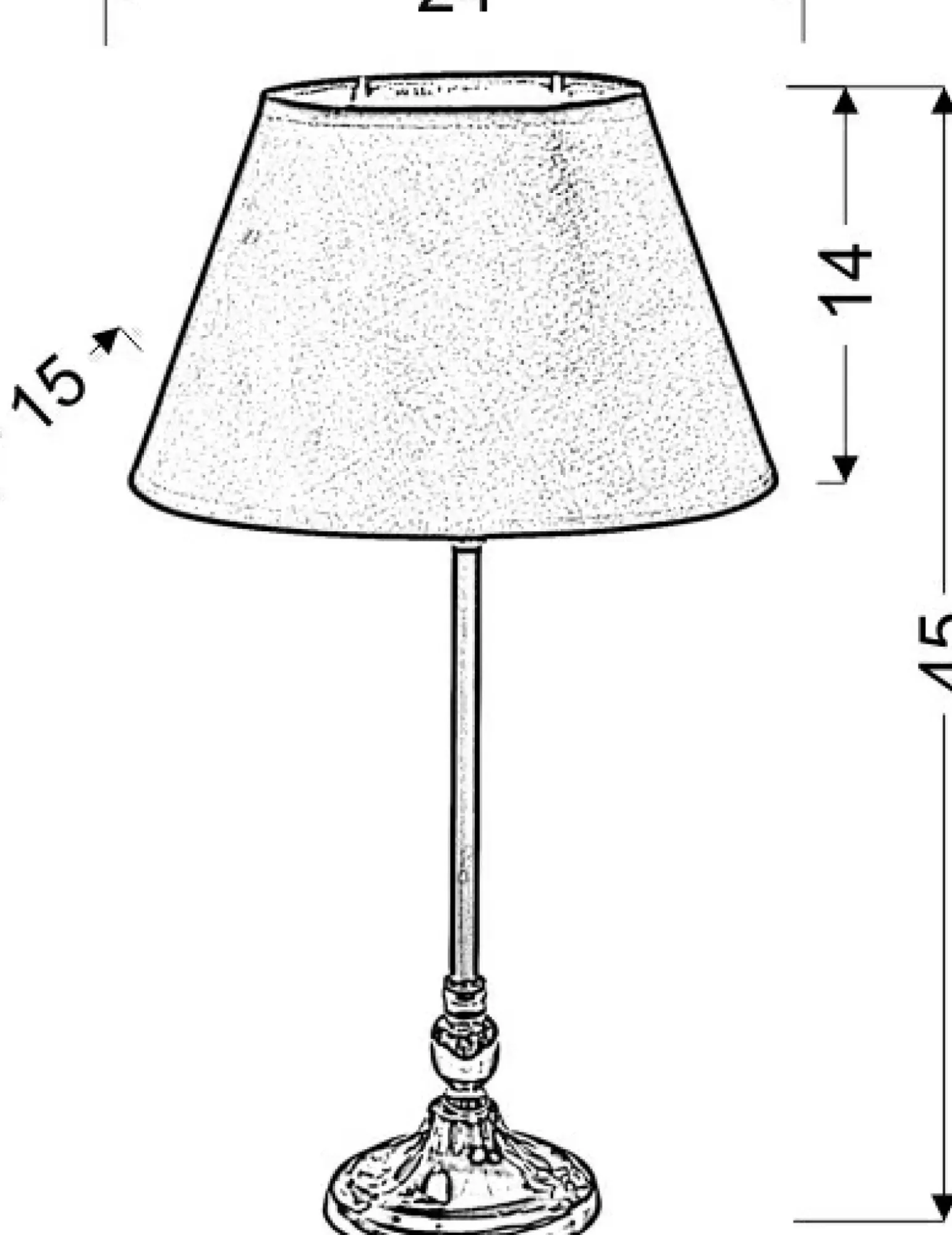 Sklep Kaja Lampka stołowa w stylu dark glamour 41-38821 NOE | Kaja Oświetlenie